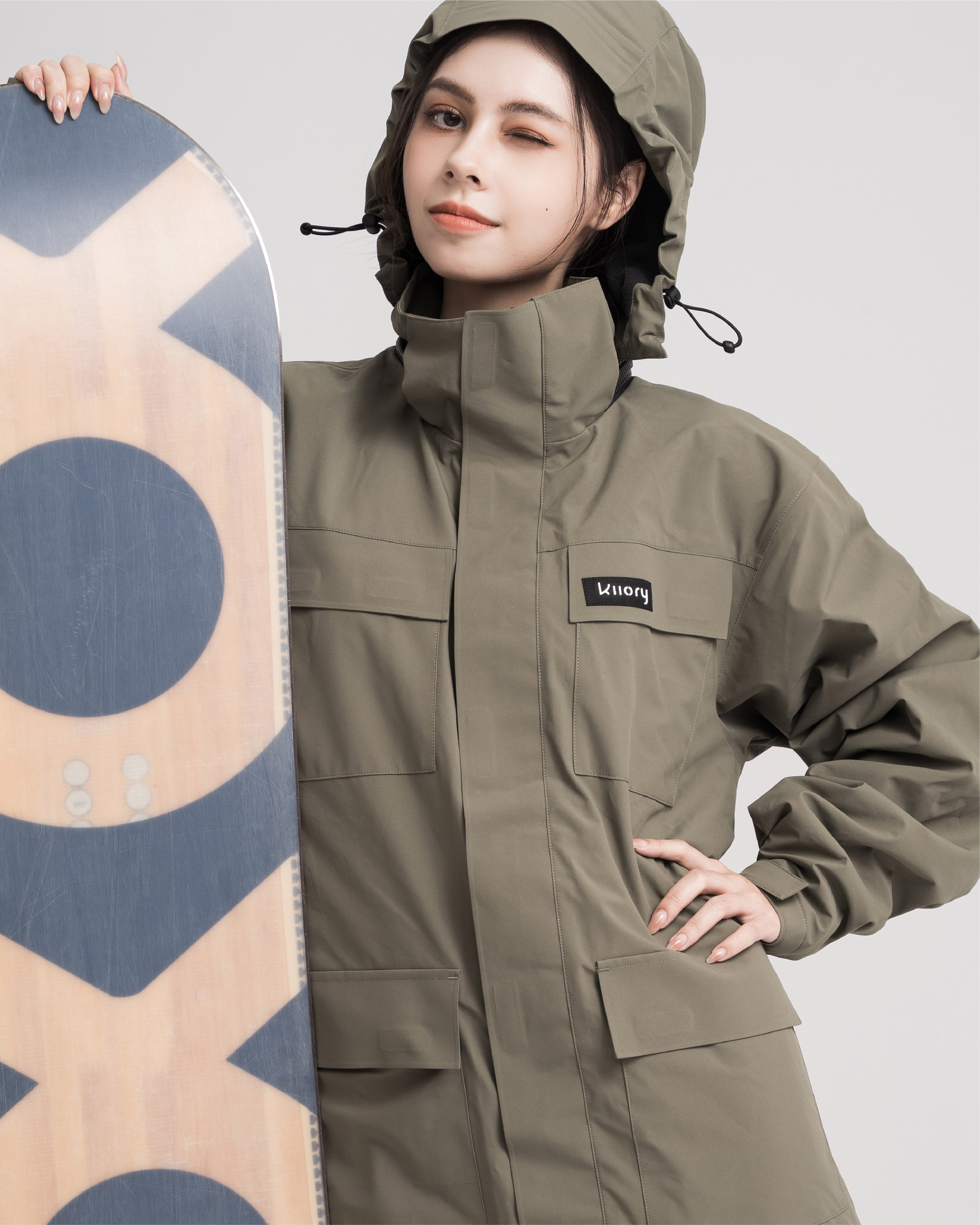-16°C/3°F Kiiory Panoramic Graphene Cargo Jacket